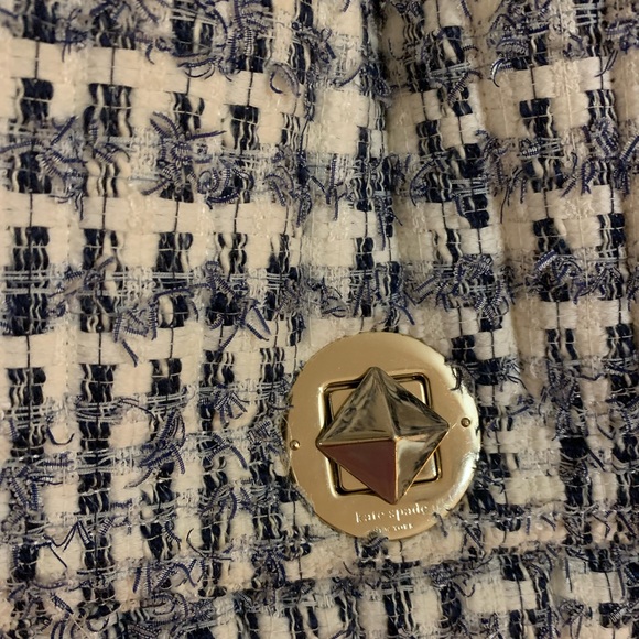 Kate Spade Navy Blue and White Purse - Picture 3 of 7